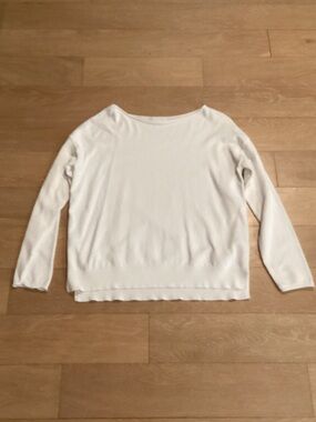 Caslon Off-the-Shoulder Long Sleeve Sweater in White